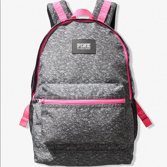 ⚡️CYBER MONDAY SALE 💕VS PINK GREY & PINK BACKPACK - Picture 2 of 6